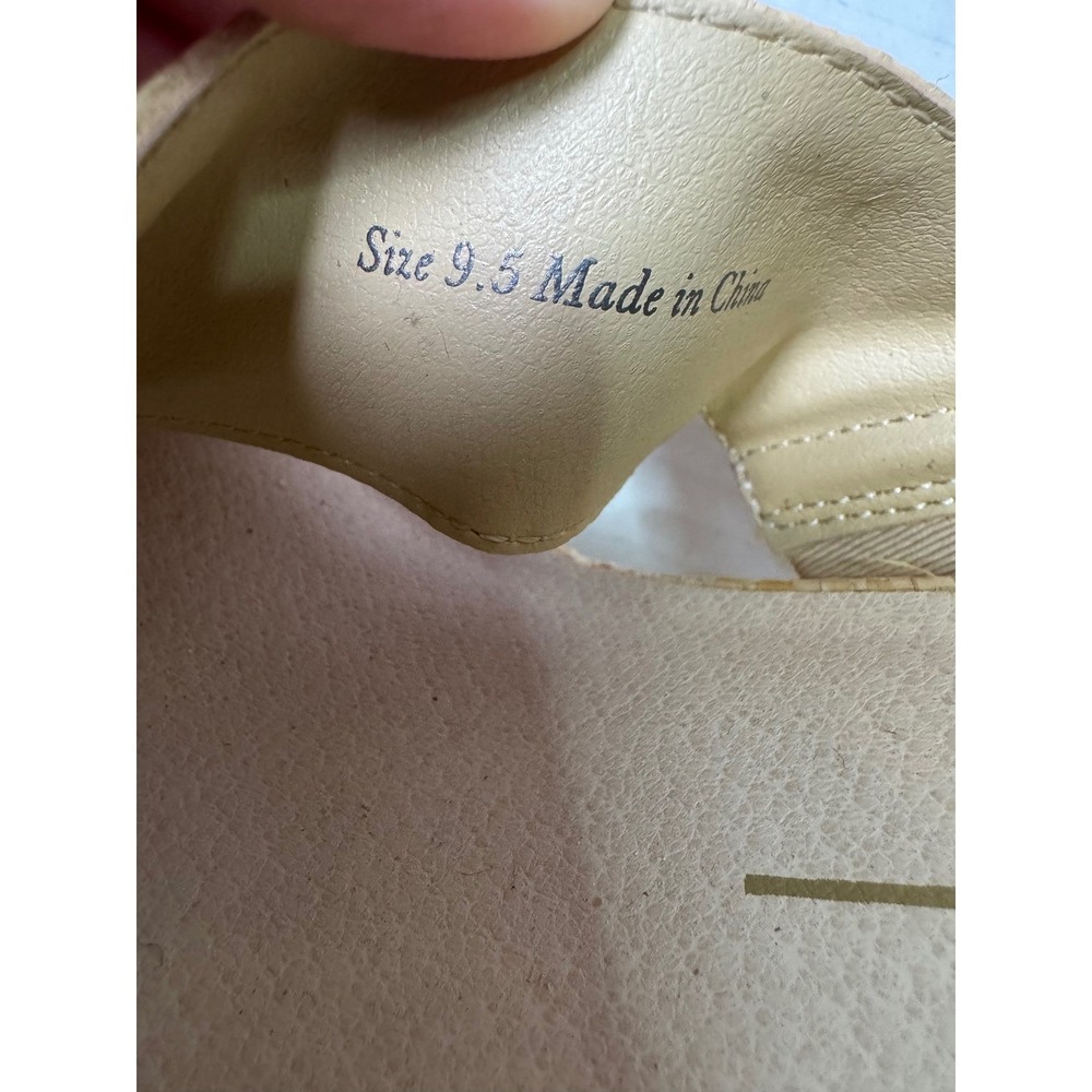 Dolce Vita Lisbet Wedge Sandel Light Natural Raffia 9.5 Coastal boho - Picture 8 of 8